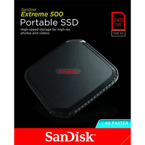 Hard disk extern Sandisk Extreme 500 SSD Portable 240GB USB 3.0
