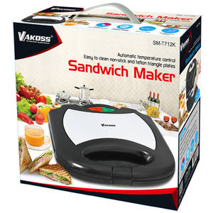 Sandwich-maker Vakoss SM-T712K 750W negru / alb