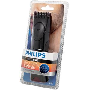Masina de tuns Philips BT1005/10 Series 1000 Pro Skin negru / rosu