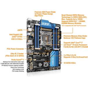 Placa de baza Asrock X99 Extreme4 Intel LGA2011-3 ATX