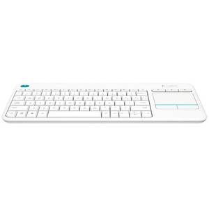 Tastatura Logitech Wireless K400 Plus Alba