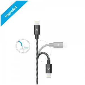 Cablu de date Anker Premium USB Nylon 0,91 metri Apple official MFi Negru