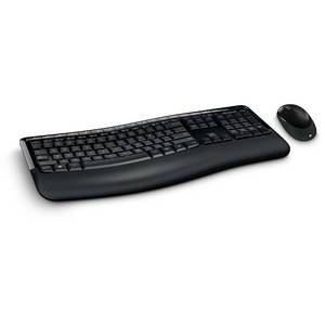 Kit tastatura si mouse Microsoft Wireless Comfort Desktop Black