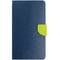 Husa tableta Goospery Fancy Diary Navy Lime pentru Samsung Galaxy Tab3 7.0