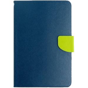 Husa tableta Goospery Fancy Diary Navy Lime pentru Samsung Galaxy Tab4 7.0