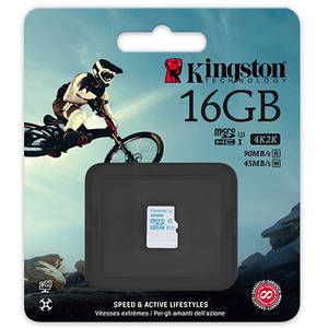 Card Kingston Action microSDHC 16GB Clasa 10 UHS-I U3 90Mbs