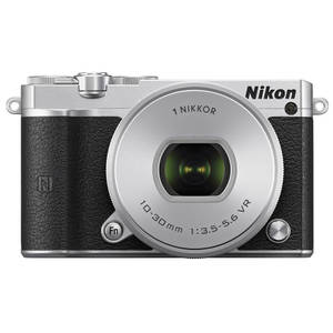 Aparat foto Mirrorless Nikon 1 J5 20.8 Mpx Silver Kit 10-30mm VR