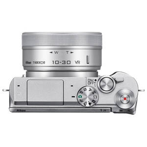 Aparat foto Mirrorless Nikon 1 J5 20.8 Mpx Silver Kit 10-30mm VR