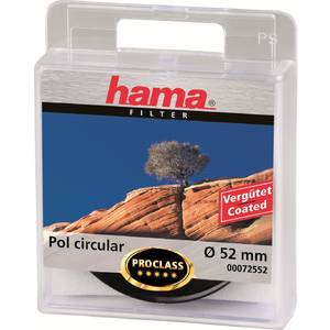 Filtru Polarizare Circulara Hama 52mm AR de acoperire Montura rotativa cu bolt Montaj metal Negru