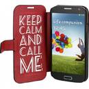 Husa TnB SGAL42CALM Folio Case Keep Calm pentru Samsung Galaxy S4