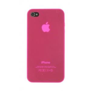 Husa TnB IPH5SLIMPK Clip on Cover roz plus folie protectie pentru Apple iPhone 5