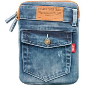Husa tableta Trust 19664 Jeans Sleeve Blue Denim pentru 7 - 8 inch