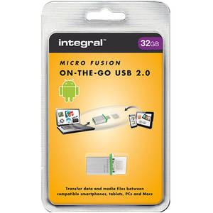 Memorie USB Integral Micro Fusion OTG 32GB USB 2.0 Grey