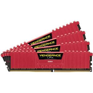 Memorie Corsair Vengeance LPX Red 32GB DDR4 2400 MHz CL14 Quad Channel Kit