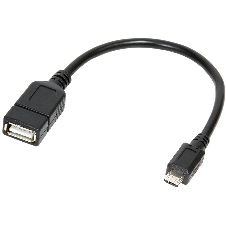 Adaptor OTG Logilink AA0035 micro USB B Male - USB A Female 0.20m negru