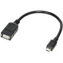 Adaptor OTG Logilink AA0035 micro USB B Male - USB A Female 0.20m negru