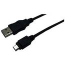 CU0014 USB 2.0 Male tip A - miniUSB 2.0 Male tip B 1.8m negru