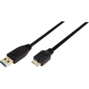 CU0028 USB 3.0 A Male - Micro USB 3.0 B Male 3m negru
