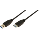 CU0043 USB 3.0 A Male - USB 3.0 Female A 3m negru