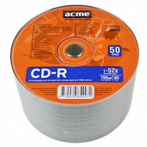 Mediu optic ACME CD-R 700MB 52x 50 bucati