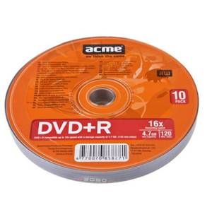 Mediu optic ACME DVD-R 4.7 GB 16x 10 bucati
