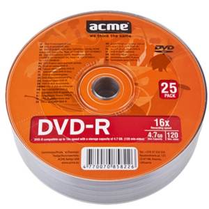 Mediu optic ACME DVD-R 4.7GB 16x 25 bucati