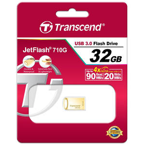 Memorie USB Transcend JetFlash 710 32GB USB 3.0 Gold Plating