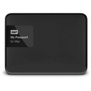 Hard disk extern Western Digital My Passport for Mac 3TB 2.5 inch USB 3.0 Black