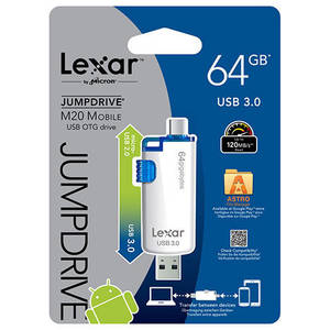 Memorie USB Lexar JumpDrive Mobile M20 64GB USB 3.0 White