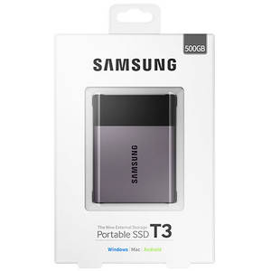 Hard disk extern Samsung Portable SSD T3 500GB USB 3.1 Silver