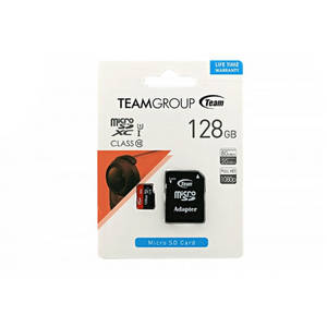 Card de memorie TeamGroup microSDXC 128GB Clasa 10 cu adaptor SD
