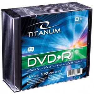 Mediu optic Esperanza DVD-R TITANUM 4.7GB 8x 10 bucati carcasa
