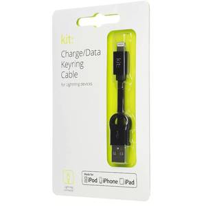 Cablu de date Kit IP5USBKEYBK Apple Lightning - USB 8.5cm negru
