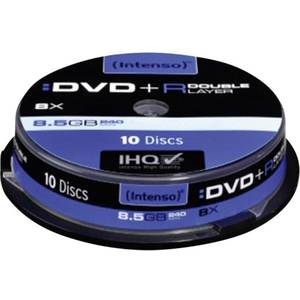 Mediu optic Intenso DVD-R 8.5GB 8x 10 bucati