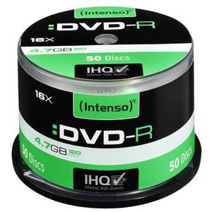 Mediu optic Intenso DVD-R 4.7 GB 16x 50 bucati