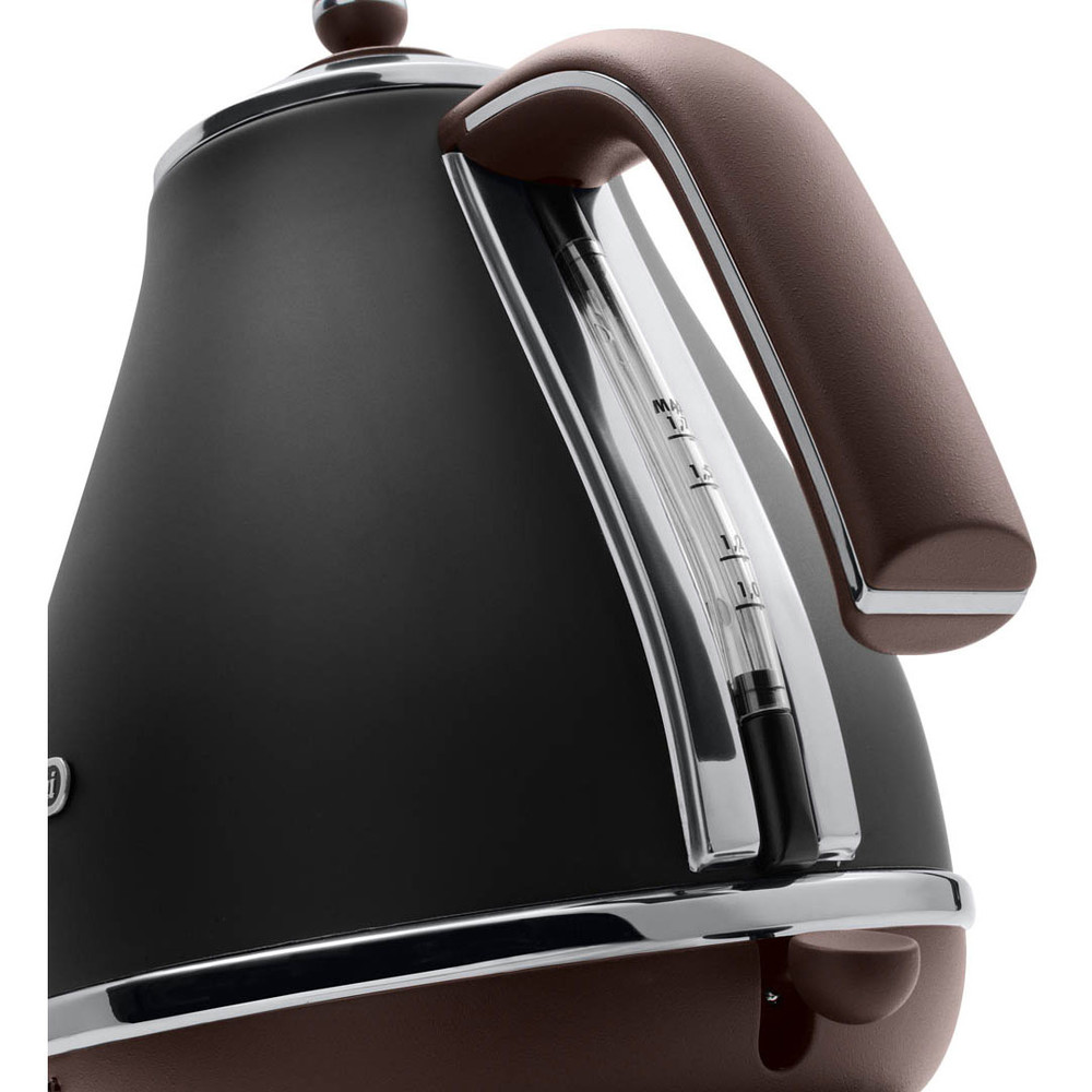 Fierbător Delonghi KBOV 2001.BK Icona Vintage 2000W 1.7l negru — imaginea 3