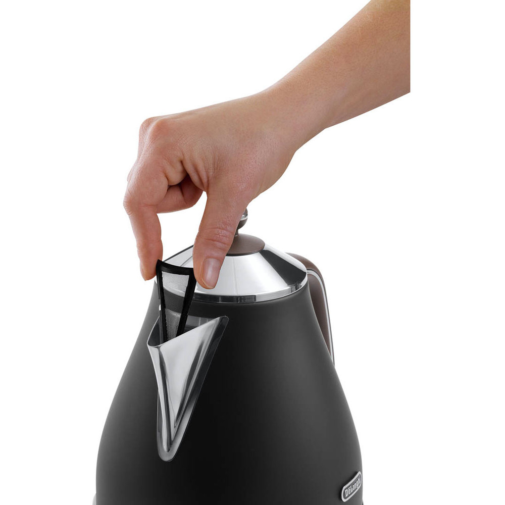 Fierbător Delonghi KBOV 2001.BK Icona Vintage 2000W 1.7l negru — imaginea 5