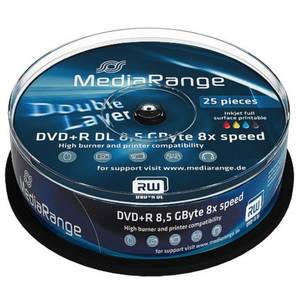Mediu optic MediaRange DVD-R 8.5GB 8x 25