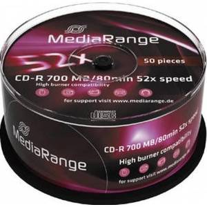 Mediu optic MediaRange CD-R 700MB 52x 50 bucati
