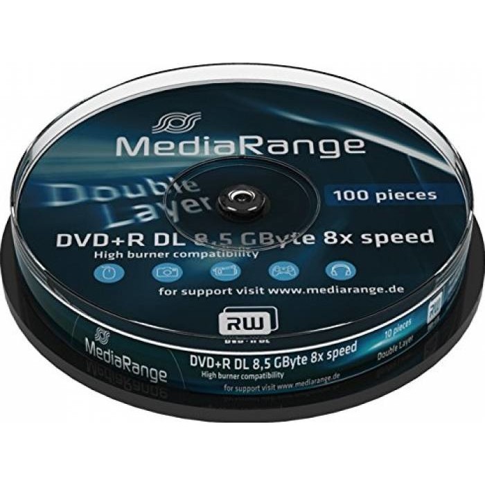 Mediu optic DVD-R 8.5GB 8x 10 bucati