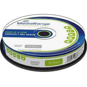 Mediu optic MediaRange DVD-R 4.7GB 16x 10 bucati