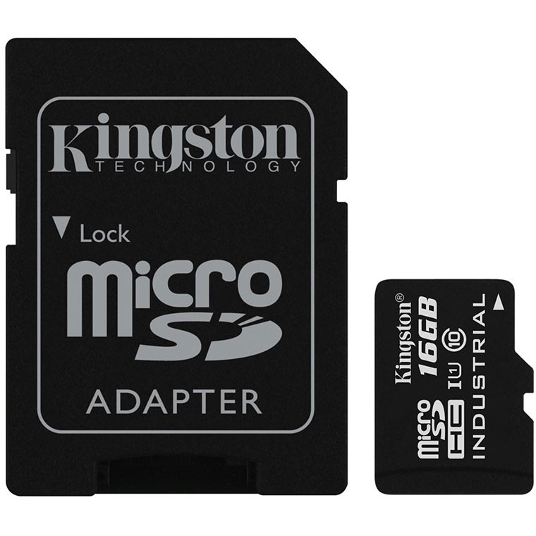 Card de memorie Industrial microSDHC 16GB 45 Mbs Clasa 10 UHS-I U1 cu adaptor SD
