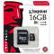 Card de memorie Kingston Industrial microSDHC 16GB 45 Mbs Clasa 10 UHS-I U1 cu adaptor SD