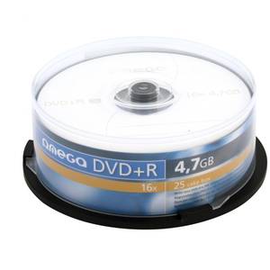 Mediu optic Omega DVD-R 4.7GB 16 25 bucati