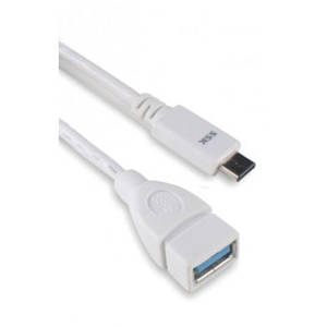 SSK UC-CM980 Cablu USB 3.0 type C Male - USB 3.0 Female 0.8m White