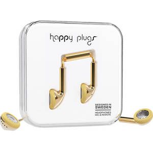 Casti Happy Plugs 7727 Deluxe Earbud Gold