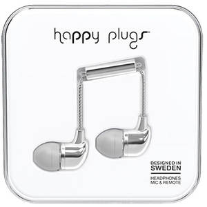 Casti Happy Plugs 7736 In-Ear Silver