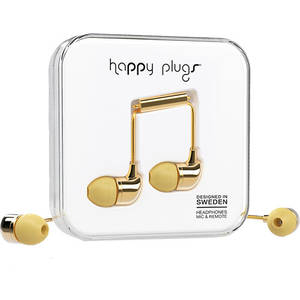 Casti Happy Plugs 7728 In-Ear Gold