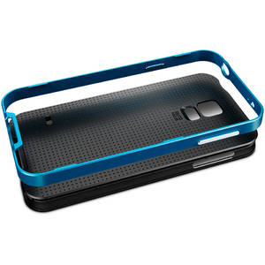 Husa Protectie Spate Spigen Neo Hybrid Black Blue pentru Samsung Galaxy S5