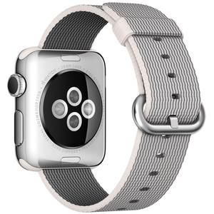Smartwatch Apple Watch 38mm Stainless Steel Case Pearl Woven Nylon